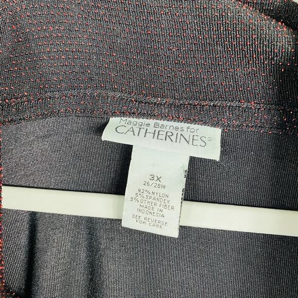 Catherines Maggie Barnes Plus Size 3X Sparkle Shimmer Textured Cowl Neck Top - Picture 4 of 5